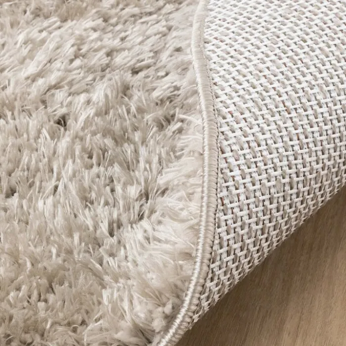 Shaggy Teppich Oval - Blaze Beige Grau - 162x232cm