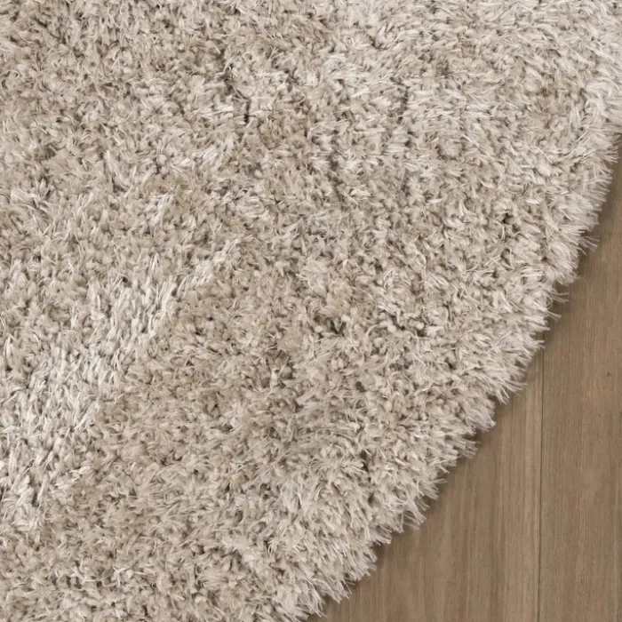 Shaggy Teppich Oval - Blaze Beige Grau - 162x232cm