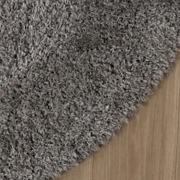 Shaggy Teppich Oval - Blaze Grau - 160x230cm
