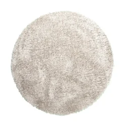 Shaggy Teppich Rund - Blaze Beige Grau