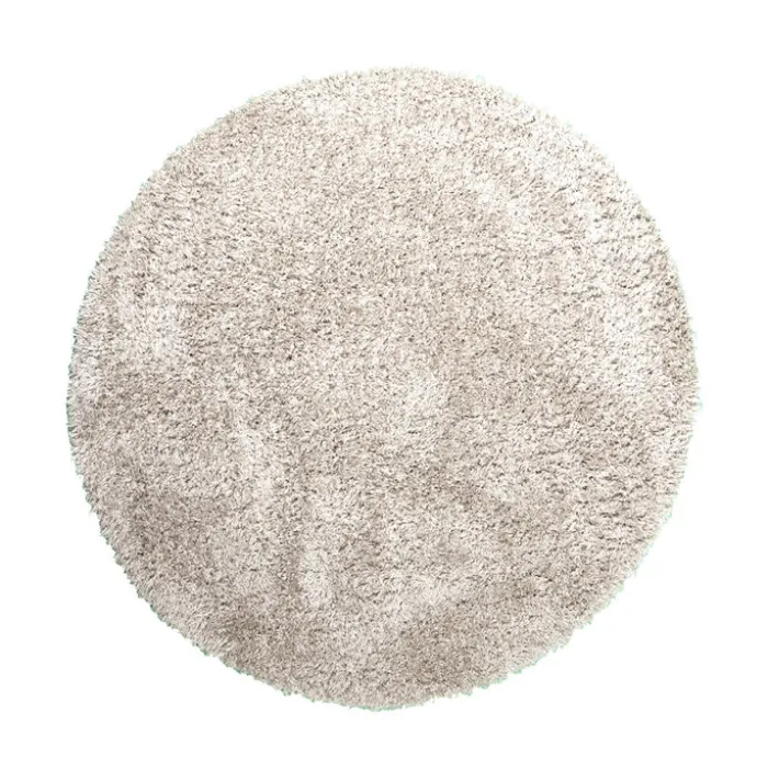 Shaggy Teppich Rund - Blaze Beige Grau