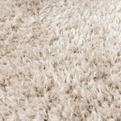 Shaggy Teppich Rund - Blaze Beige Grau