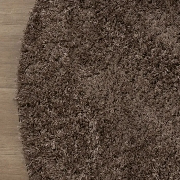 Shaggy Teppich Rund - Blaze Taupe
