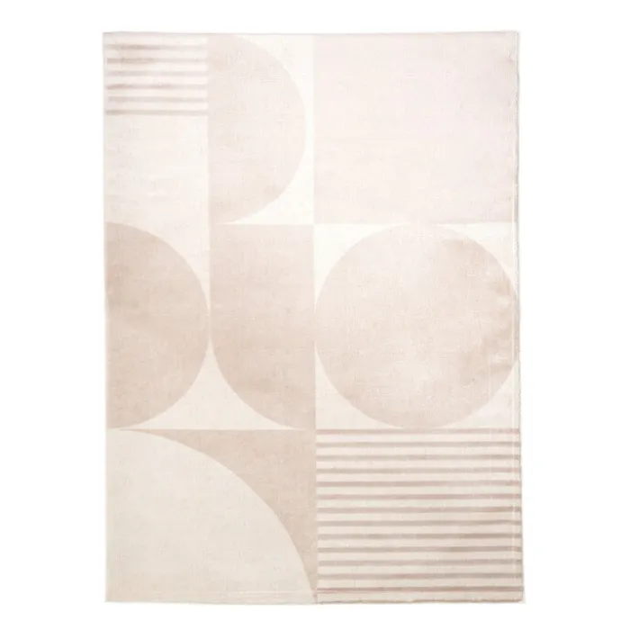 Skandinavischer Teppich - Aurora Circles Beige