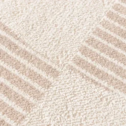 Skandinavischer Teppich Rund - Aurora Shapes Beige