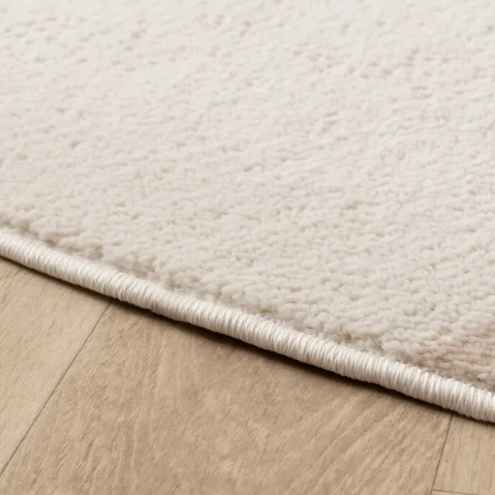Skandinavischer Teppich Rund - Aurora Shapes Beige