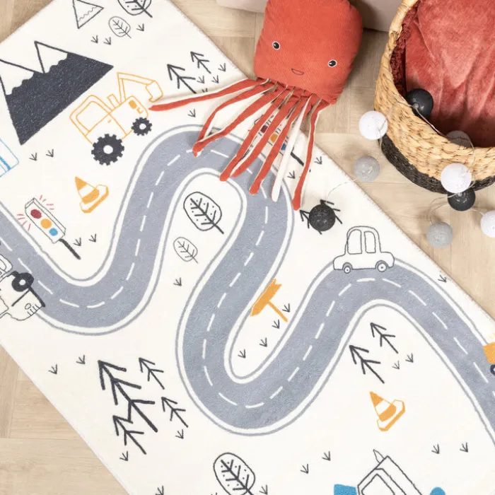 Spielteppich Auto - Dex Road Blau