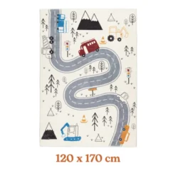 Spielteppich Auto - Dex Road Blau