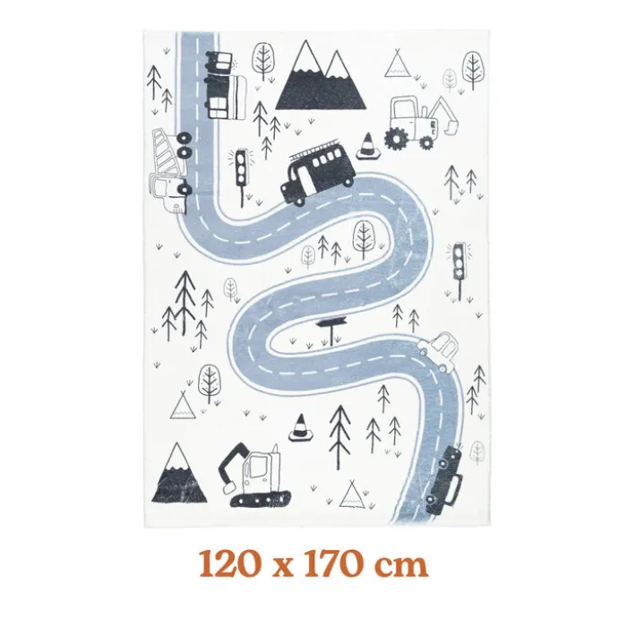 Spielteppich Auto - Dex Road Schwarz