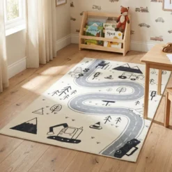 Spielteppich Auto - Dex Road Schwarz