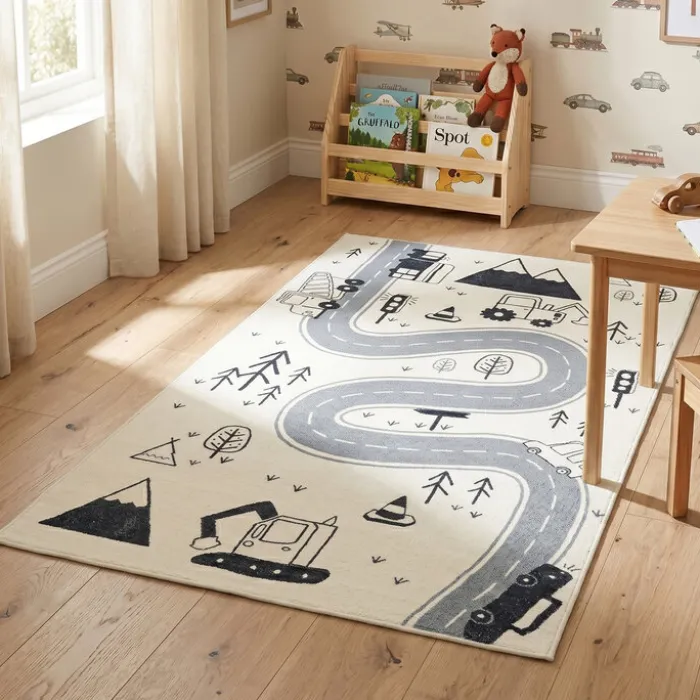 Spielteppich Auto - Dex Road Schwarz