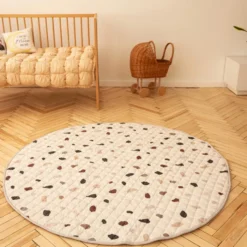 Spielteppich Baby Rund - Noa Konfetti Bunt - Ø 150cm