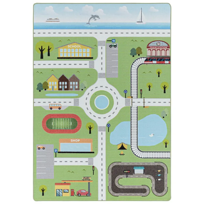 Spielteppich - Pleun Autobahn Grün