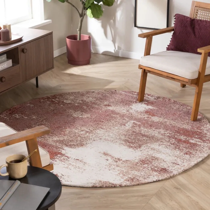 Teppich Abstrakt Rund - Candice Rosa