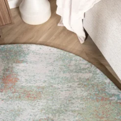 Teppich Abstrakt Rund - Candice Mint