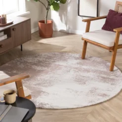Teppich Abstrakt Rund - Candice Taupe