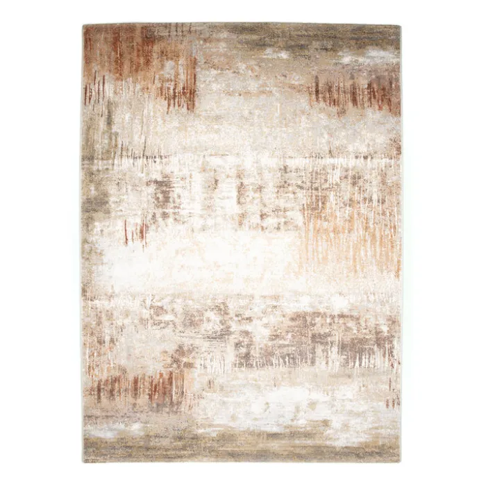 Teppich Abstrakt - Xavier Scratch Taupe Rot