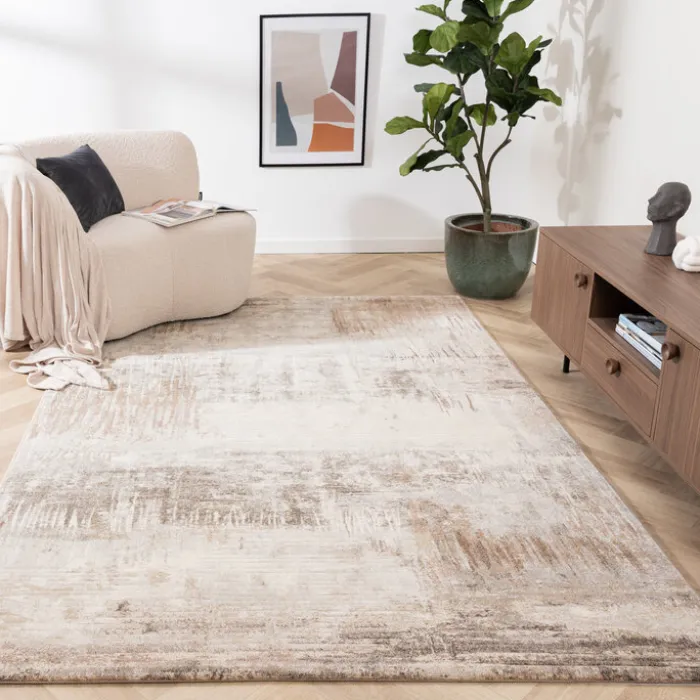 Teppich Abstrakt - Xavier Scratch Taupe Grau