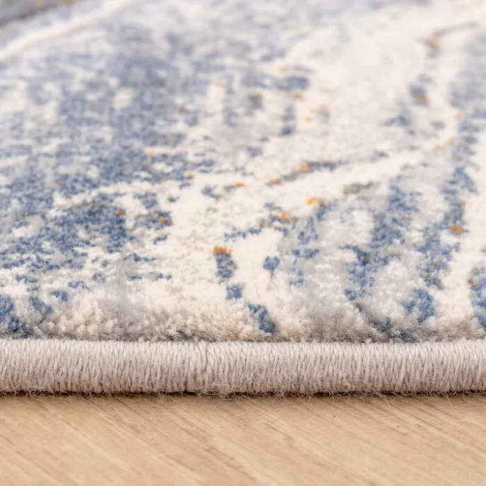 Teppich Abstrakt - Xavier Wave Blau Grau