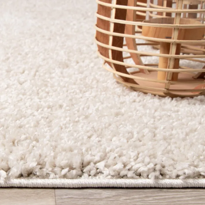 Teppich Hochflor - Lofty Creme Weiß