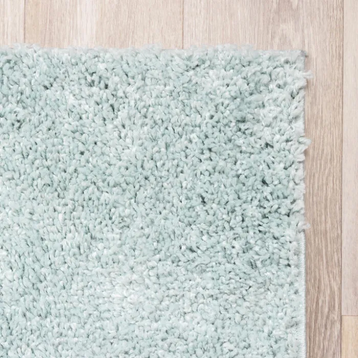 Teppich Hochflor - Lofty Hellblau Türkis