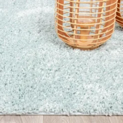 Teppich Hochflor - Lofty Hellblau Türkis