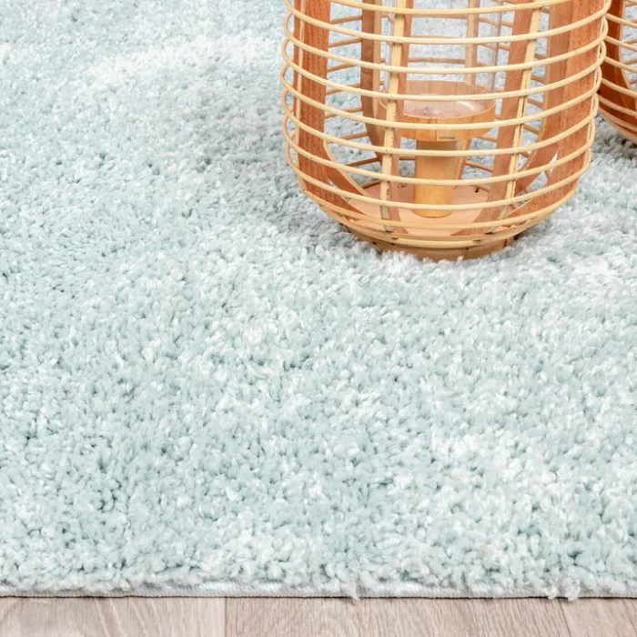 Teppich Hochflor - Lofty Hellblau Türkis