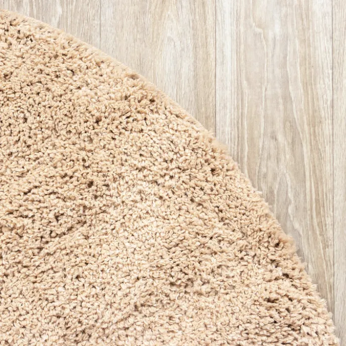 Teppich Hochflor Rund - Lofty Beige