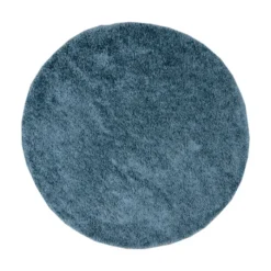Teppich Hochflor Rund - Lofty Blau