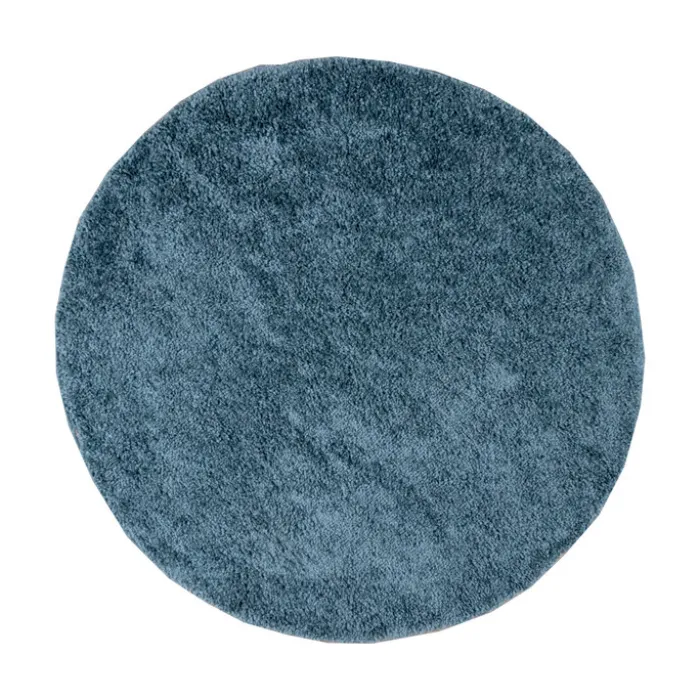 Teppich Hochflor Rund - Lofty Blau