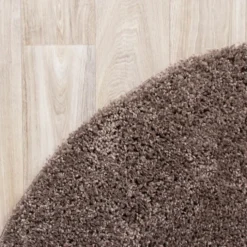 Teppich Hochflor Rund - Lofty Taupe
