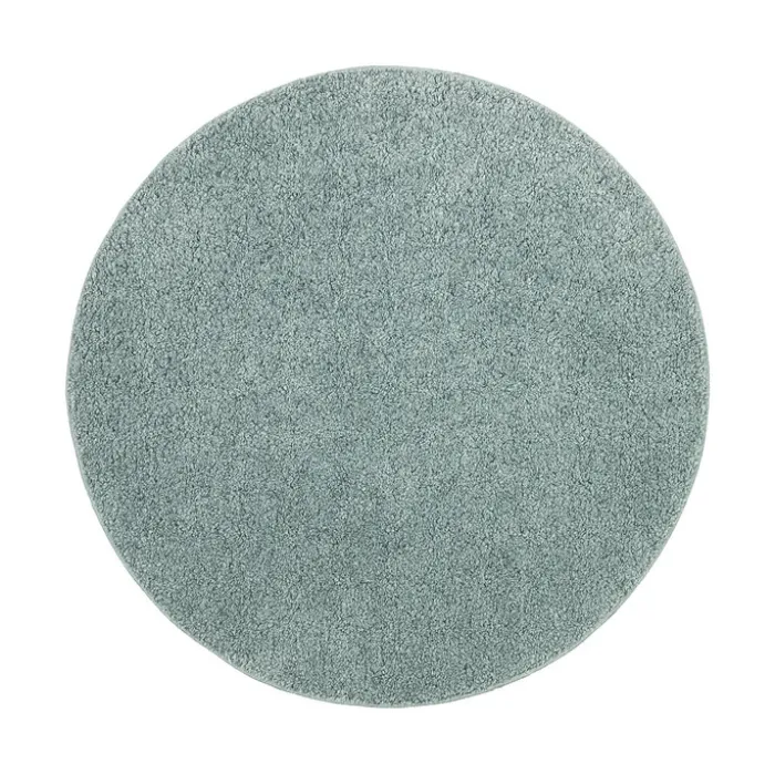Teppich Hochflor Rund - Wish Blau Grün