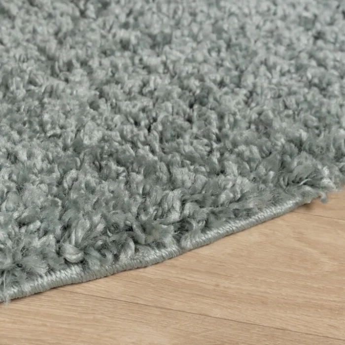 Teppich Hochflor Rund - Wish Blau Grün