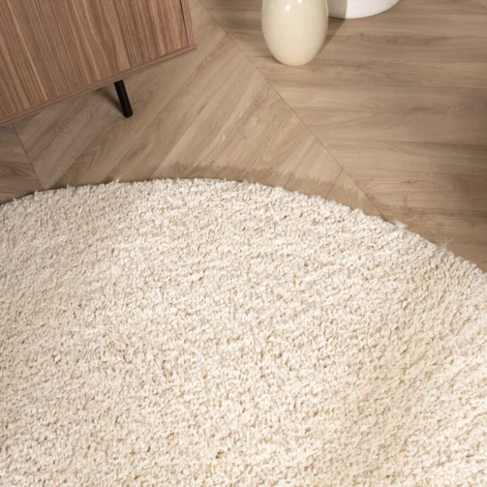 Teppich Hochflor Rund - Wish Creme