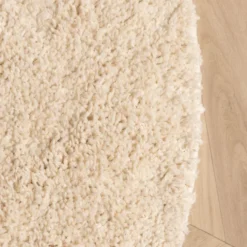 Teppich Hochflor Rund - Wish Creme