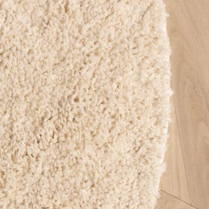 Teppich Hochflor Rund - Wish Creme