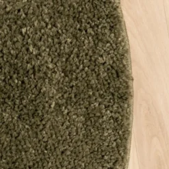 Teppich Hochflor Rund - Wish Grün