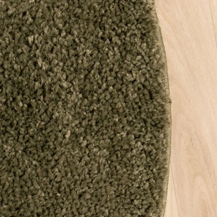Teppich Hochflor Rund - Wish Grün