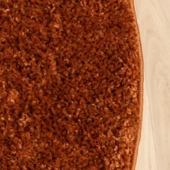 Teppich Hochflor Rund - Wish Terracotta