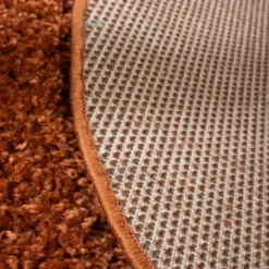 Teppich Hochflor Rund - Wish Terracotta