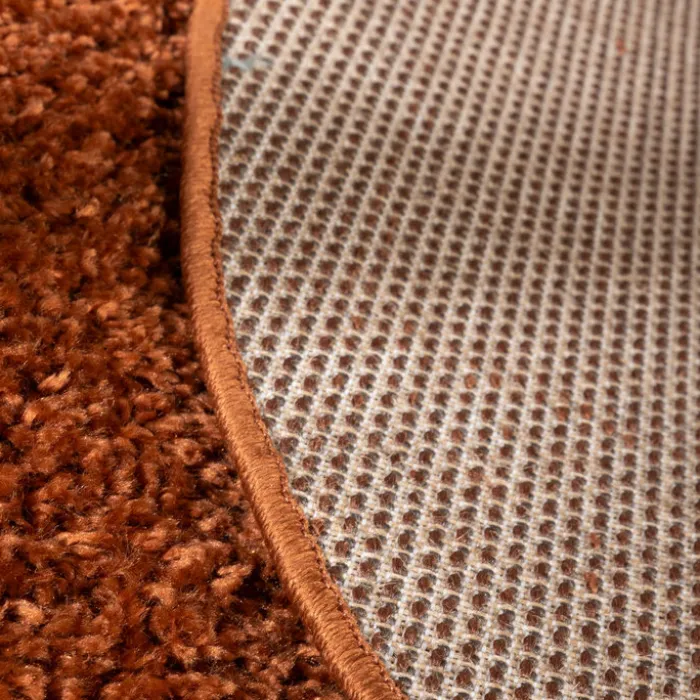 Teppich Hochflor Rund - Wish Terracotta