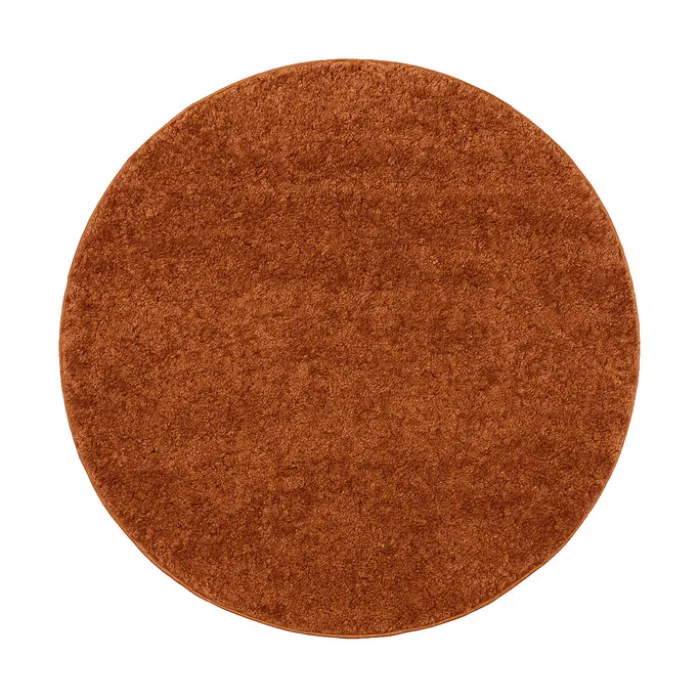 Teppich Hochflor Rund - Wish Terracotta