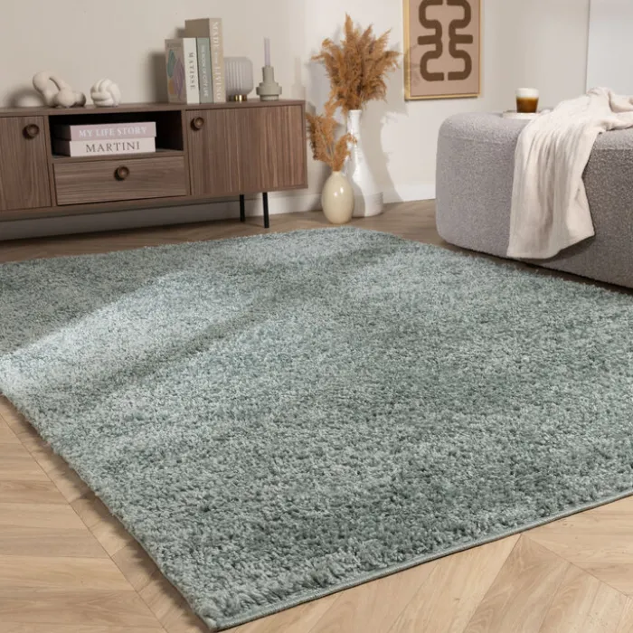 Teppich Hochflor - Wish Blau Grün