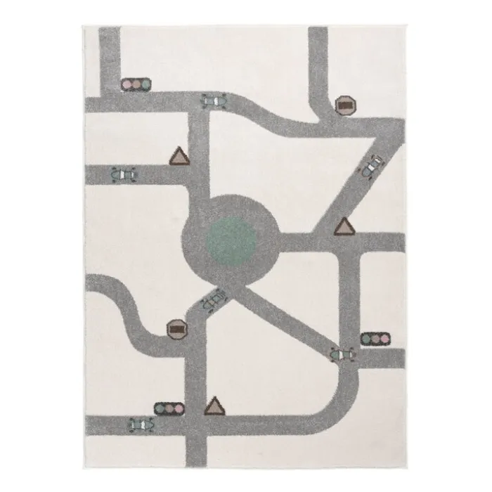 Teppich Kinderzimmer - Bowie Autobahn Creme