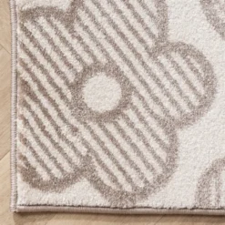 Teppich Kinderzimmer - Bowie Blume Creme