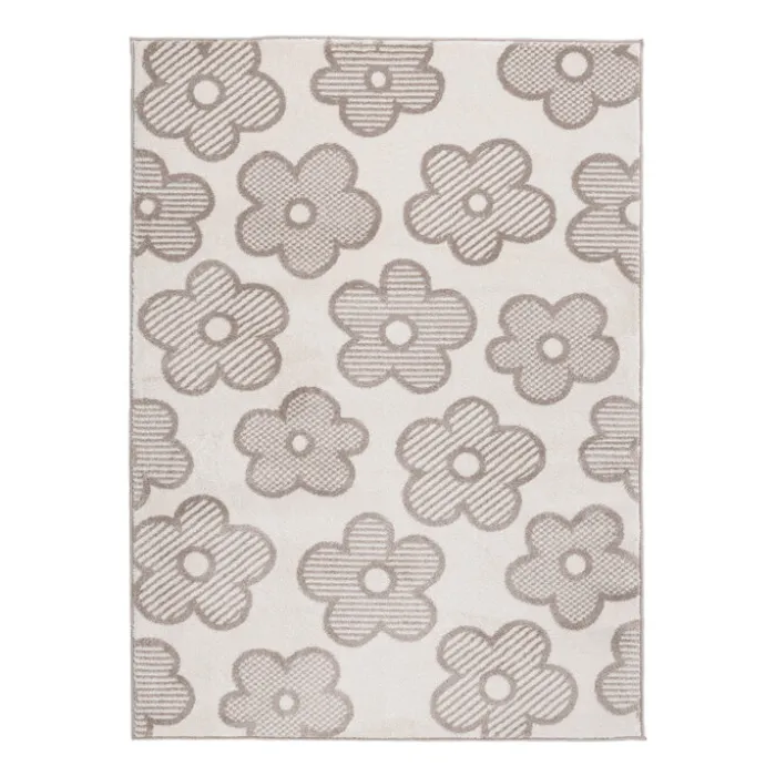 Teppich Kinderzimmer - Bowie Blume Creme