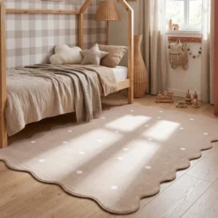 Teppich Kinderzimmer - Cloudy Dots Beige