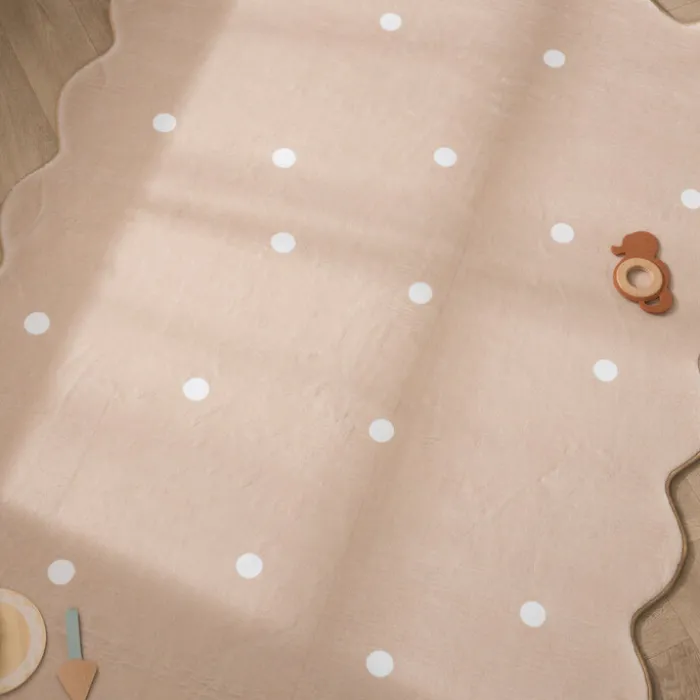 Teppich Kinderzimmer - Cloudy Dots Beige