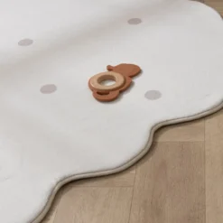 Teppich Kinderzimmer - Cloudy Dots Weiß