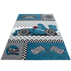 Teppich Kinderzimmer - MilaAuto Blau